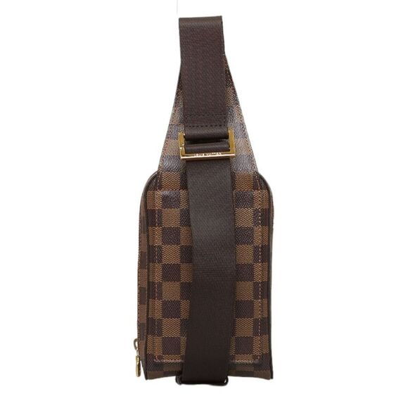 Louis Vuitton Damier Jeronimos Bum Bag Body Bag Waist Bag Brown Leather - Picture 3 of 8